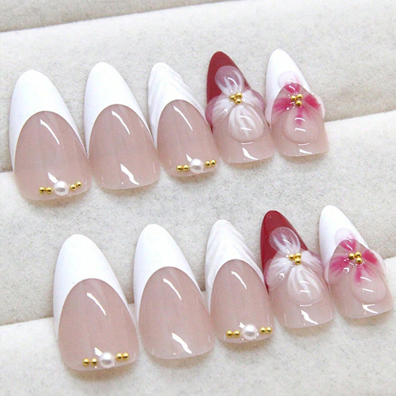 Blumen Design Stiletto Press-On Nägel Brehn