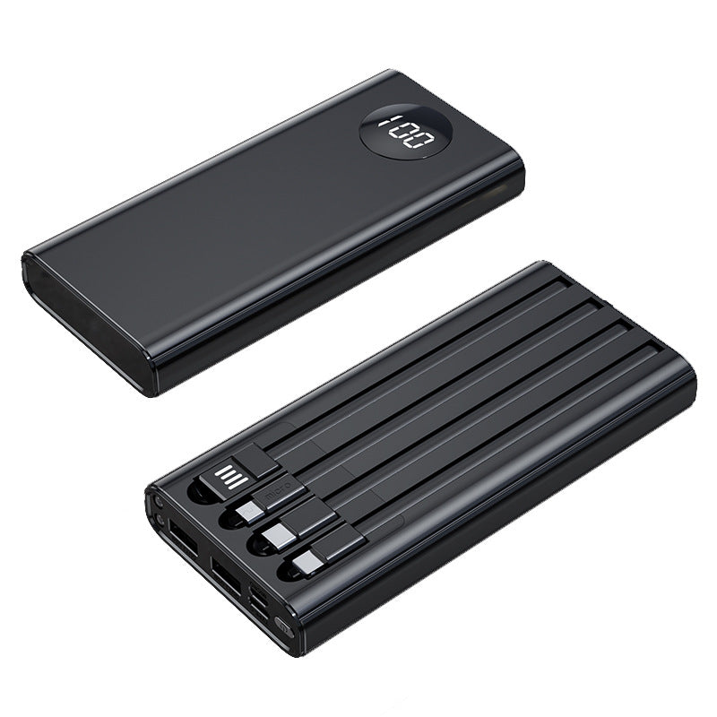 Tragbare Powerbank mit Multifunktionalem Usb-Anschluss und Digitaler Anzeige Brehn
