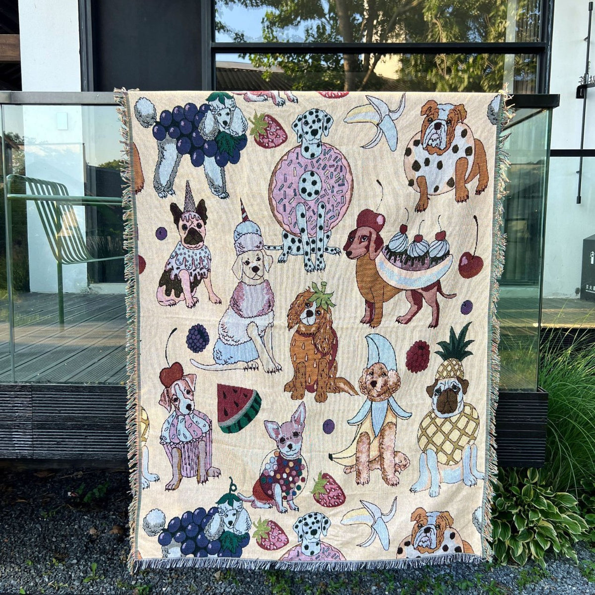 Dekoratieve haustier-themed Wurfdecke