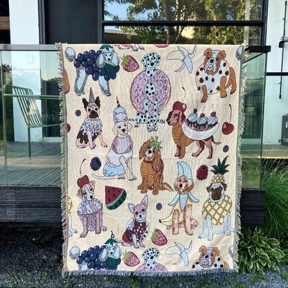 Dekoratieve haustier-themed Wurfdecke