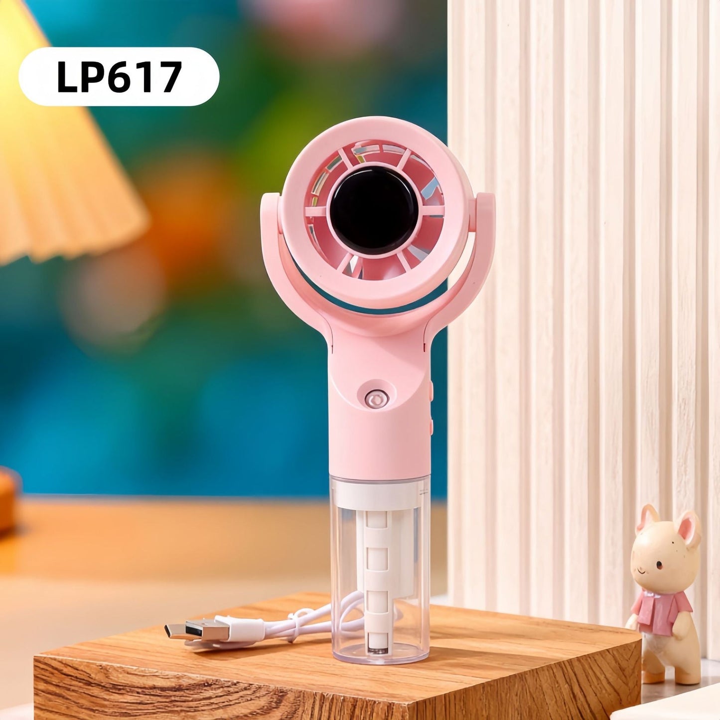 Damen Tragbarer Nebelhandsventilator mit USB-Verbindung Brehn