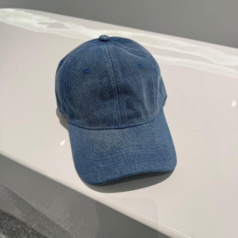Damen klassische verstellbare Denim Baseballmütze Brehn
