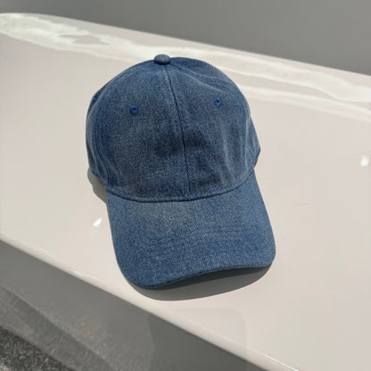 Damen klassische verstellbare Denim Baseballmütze Brehn