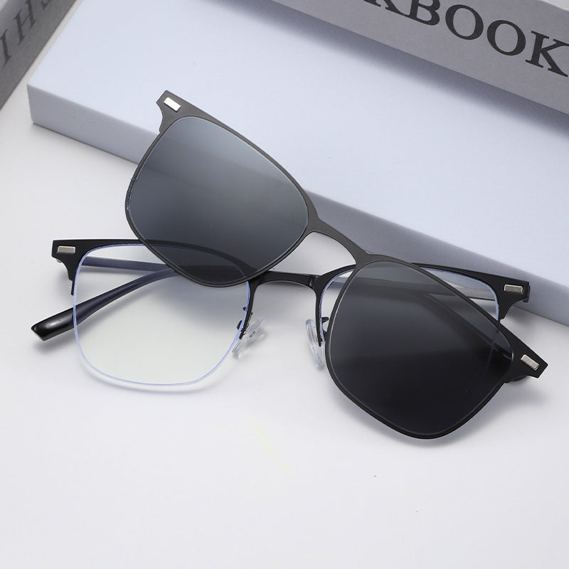 Damen Trendige quadratische Sonnenbrille im modernen Design Brehn