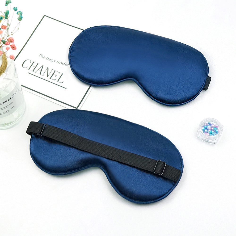 Unisex nan luxuriöse Satin Schlafmaske mit anatomischer Kontur und verstellbarem Gummiband Brehn