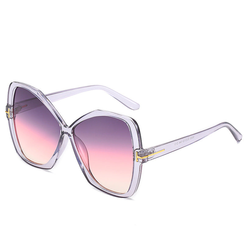 Modisch Übergroße Geometrische Sonnenbrille Brehn