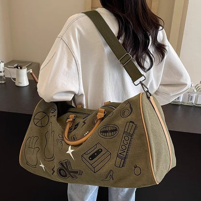 Fun gemusterte Wochenend-Duffle-Tasche Brehn