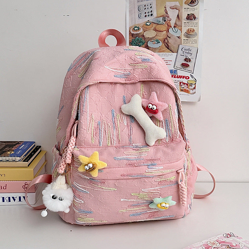 Abstrakt gemusterter Rucksack Brehn