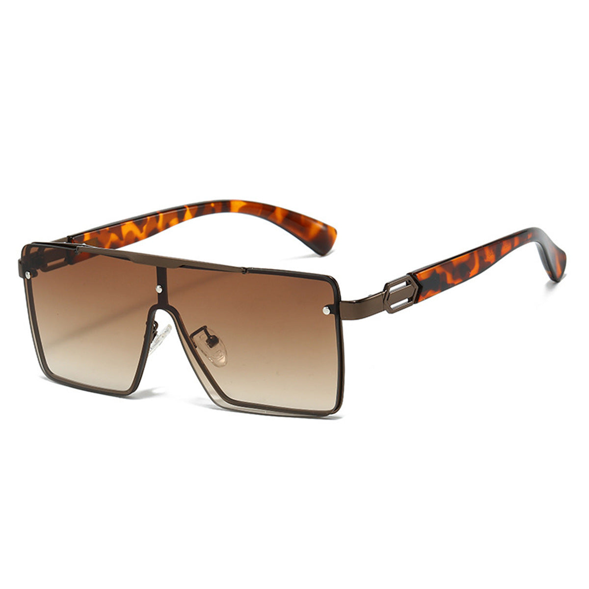 Damen Modische Oversized-Sonnenbrille im exklusiven Schildpatt-Design Brehn