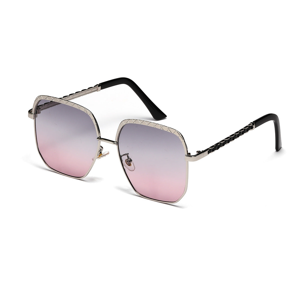Damen modische oversized Sonnenbrille im geometrischen Design Brehn
