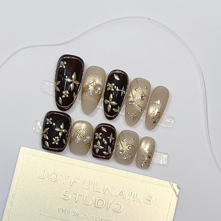 Künstlerische Press-On Nagelkollektion Brehn