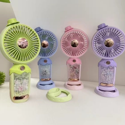 Unisex Tragbarer Handventilator mit Wasserzerstäuber Brehn