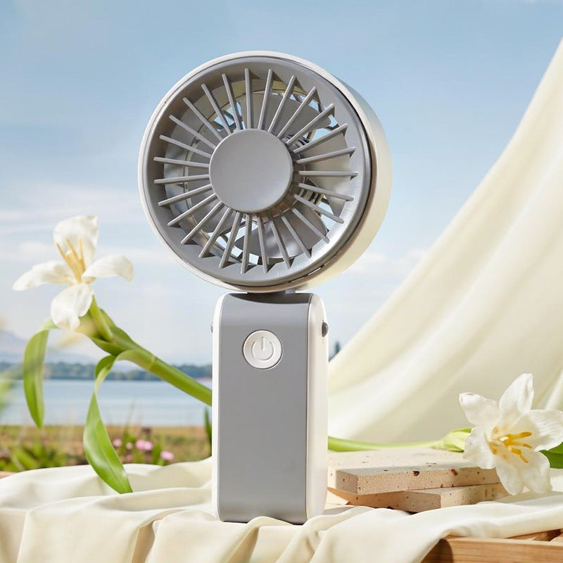 Kühlender tragbarer Handheld-Bärenohr-Mini-Ventilator mit verstellbarem Neigungswinkel USB-aufladbar Desktop-Ständer Brehn
