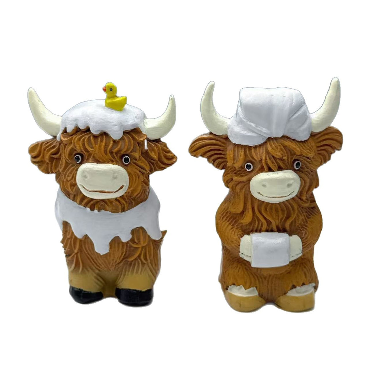 Lustige Highland-Rind Dekofigur Brehn