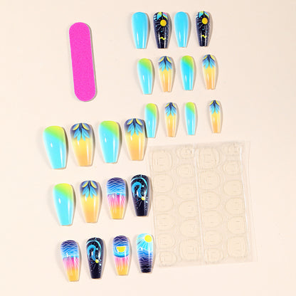 Cosmic Ocean Nagelkunst Design Brehn