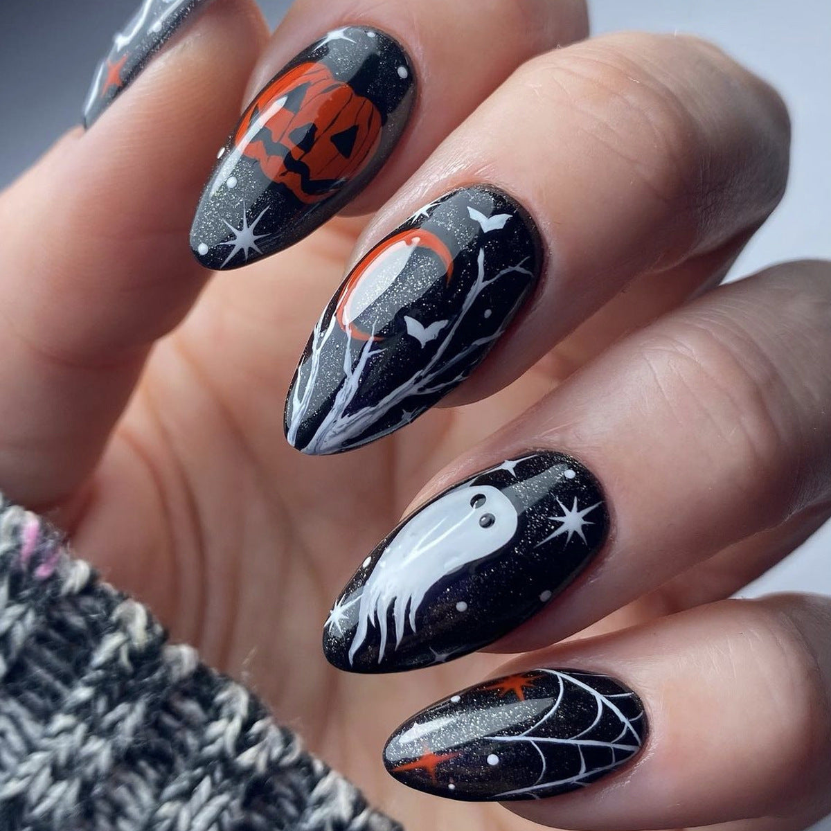 Halloween-Themen 3D Dekorative Nagelkunstverlängerungen Brehn