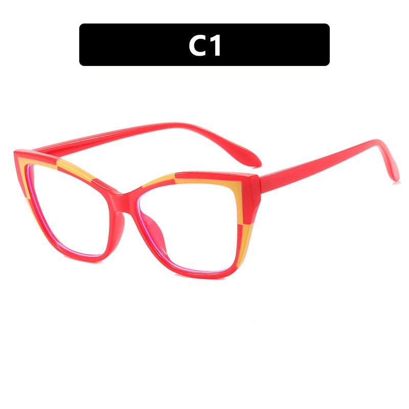 Damen Modische Cat-Eye Brille mit transparentem Rahmen Brehn