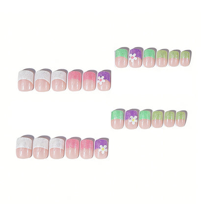 Glitzernde Floral Nagelkunst Verbesserungen Brehn