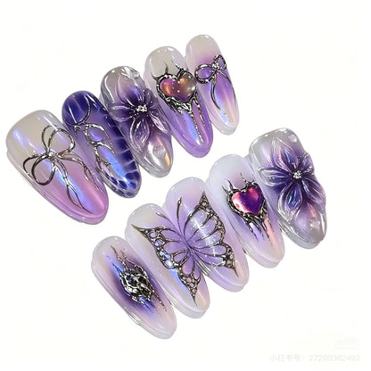 Künstlerisches Press-On-Nagelset