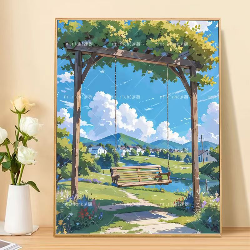Szenische Landschaft Kunstdruck Brehn