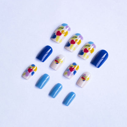 Kreatives herzthemen Nagelkunst-Set