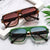 Damen trendige quadratische Sonnenbrille Brehn