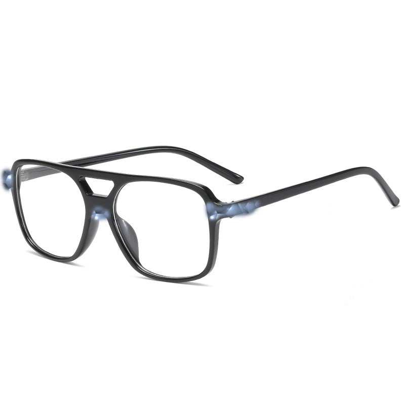 Damen modische rechteckige Brille mit stylischem Rahmen Brehn