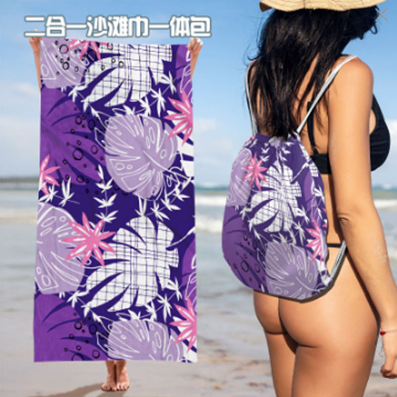 Multifunktionale Strandtasche mit integriertem Handtuch Brehn