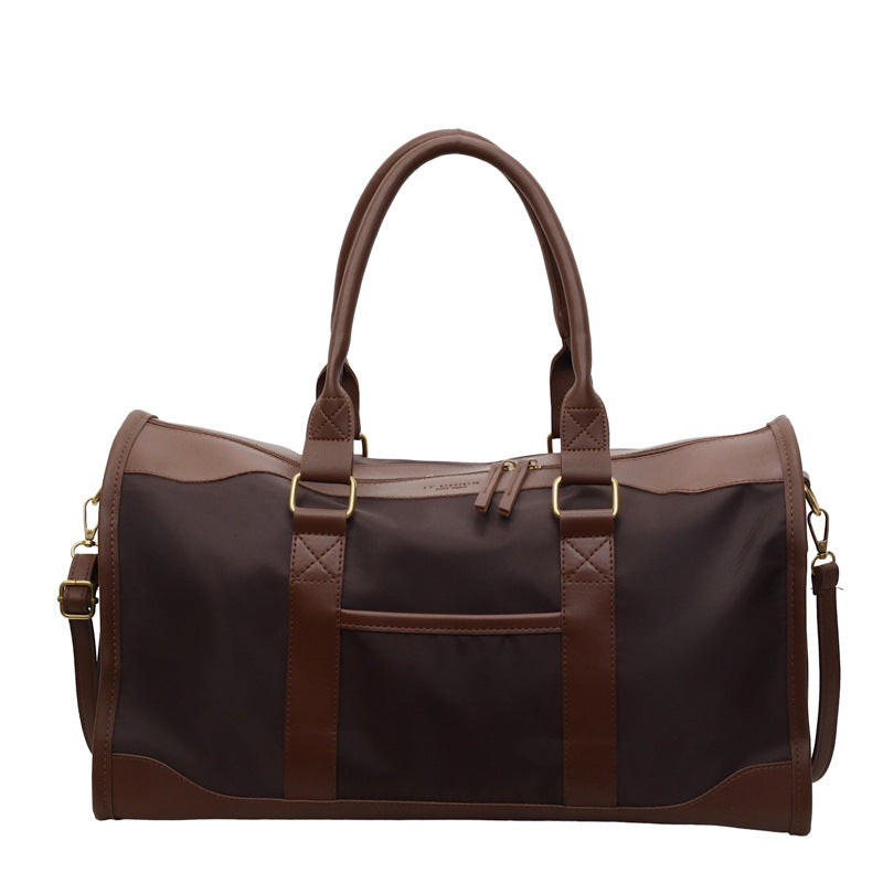 Klassische Leder Reise Duffle Brehn