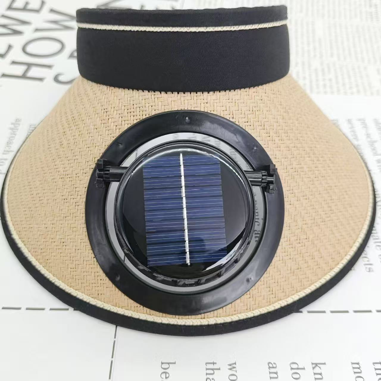 Sport-Sonnenblende mit abnehmbarem Frontlüfter, verstellbarem Kopfband und reflektierenden Paspeln Brehn