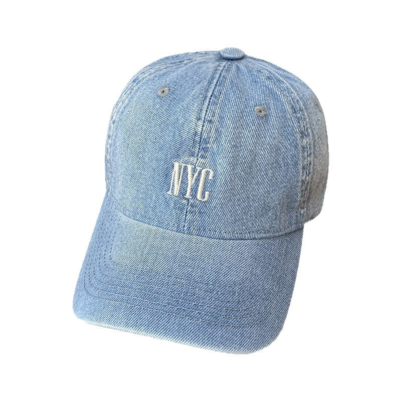 Damen Vintage-inspirierte Denim Baseballmütze Brehn
