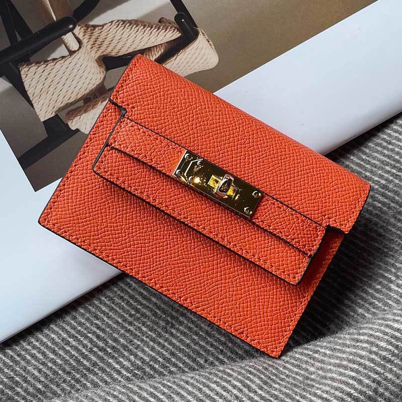 Premium Leder Kartenhalter mit eleganter Verschluss Brehn