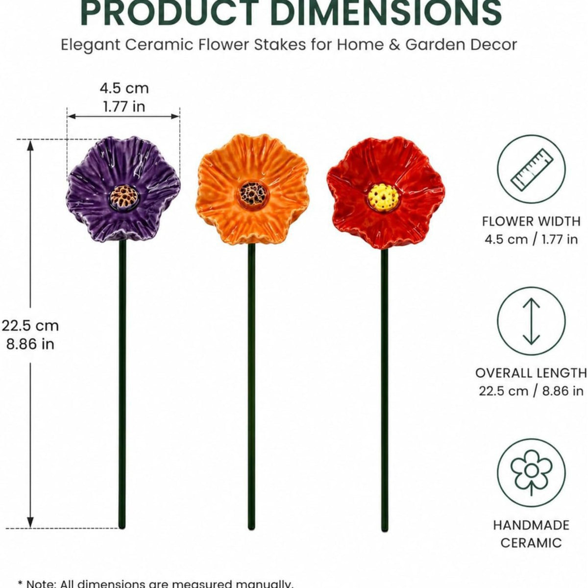 Garten Dekorativer Mohnblumenstecker Brehn