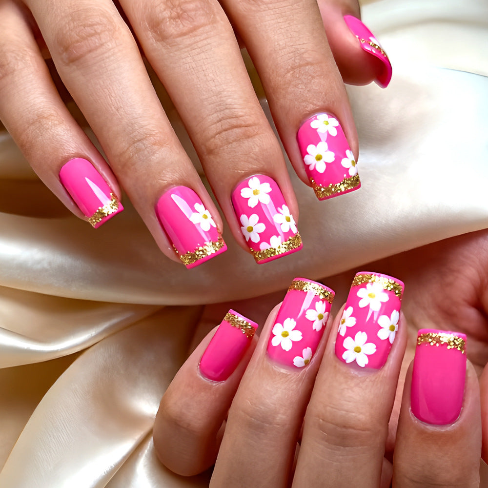 Blumen Gel Nagelkunst Design Brehn