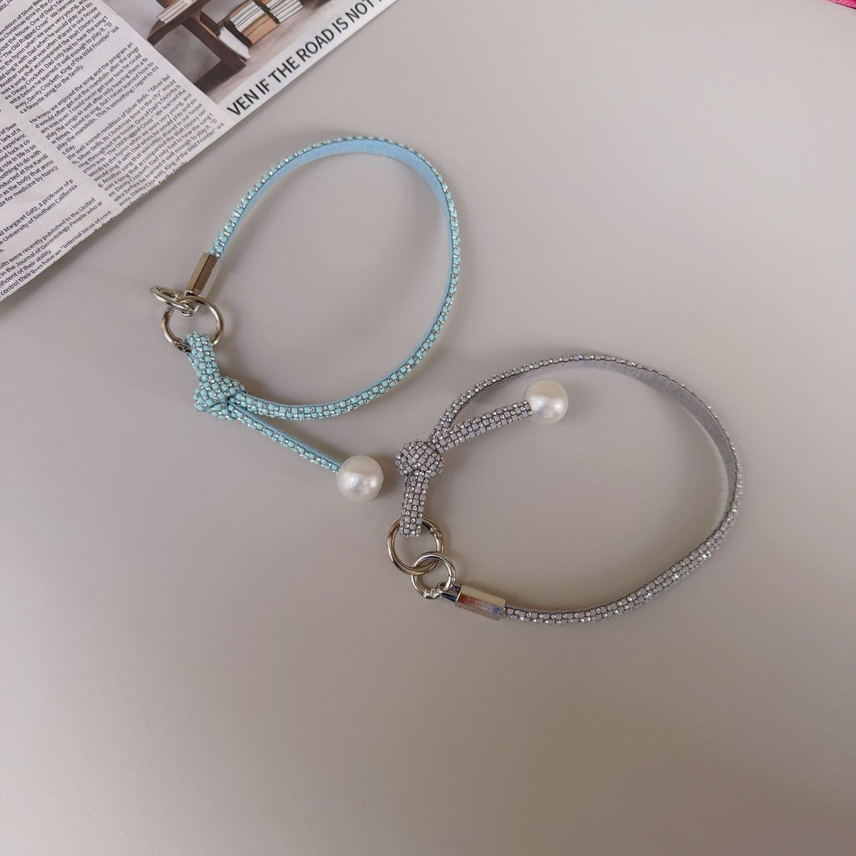 Elegante geknotte Perlenarmband-Band Brehn
