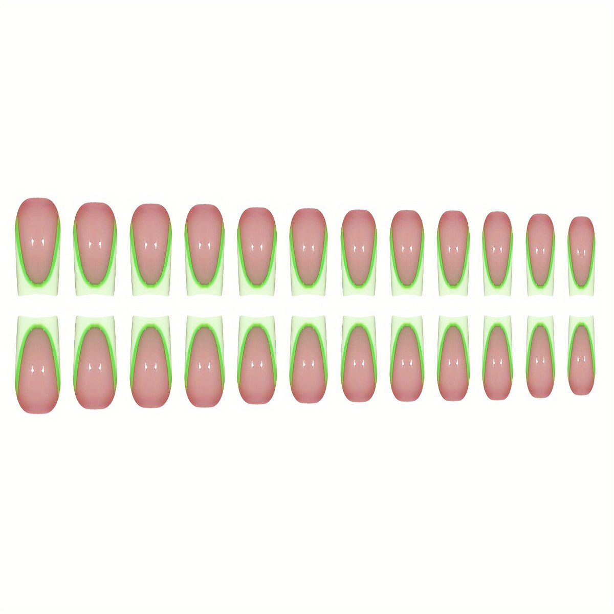 Neon French Tip Press-On Nägel Brehn