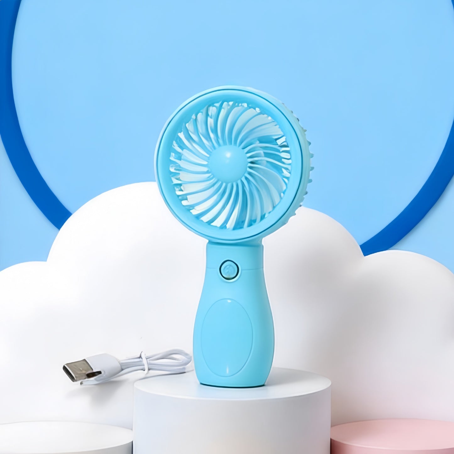 Damen Tragbarer Mini-Handventilator mit USB-Ladefunktion Brehn