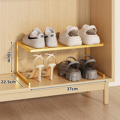 Kompakte Doppel-Schicht Verstellbare Schuhregal Erhöher für Schrank und Kleiderschrank
