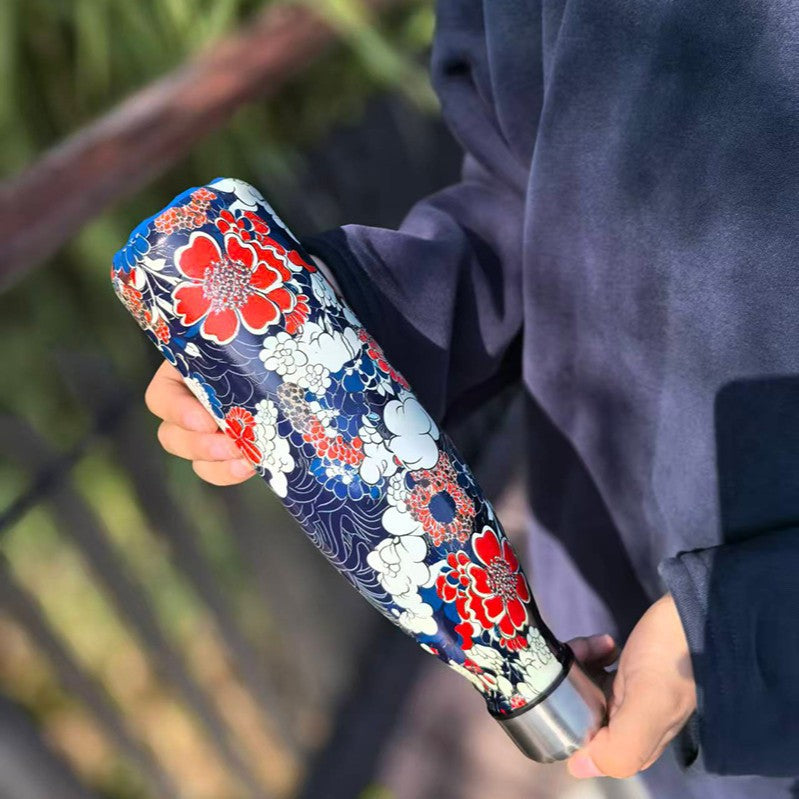 Unisex nan doppelwandige Isolierflasche aus Edelstahl mit Vakuumisolierung und auslaufsicherem Schraubverschluss Brehn