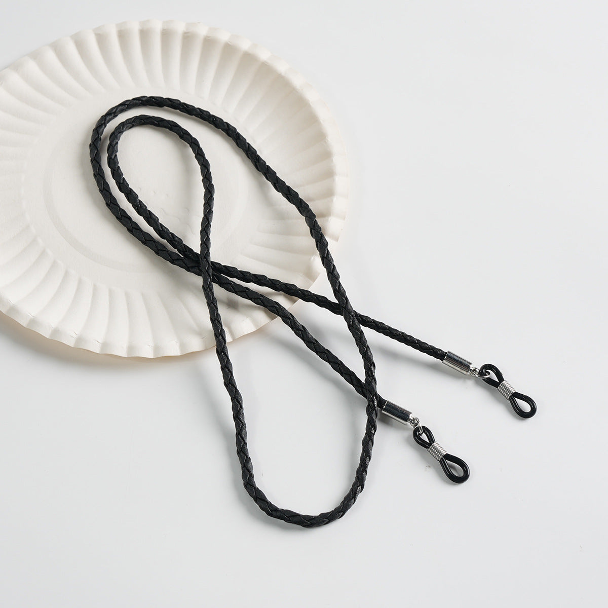Geflochtener Leder-Brillenhalter Brehn