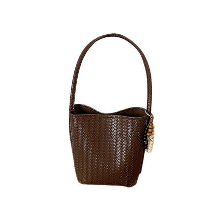 Handgefertigte Geflochtene Leder Tragetasche