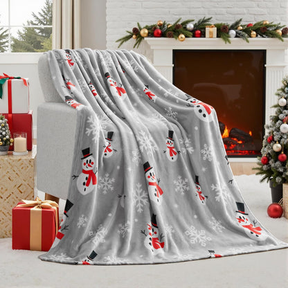 Brehn | Weihnachtsdecke Weiches Flanell Weihnachtsplüsch Feiertagsdecke