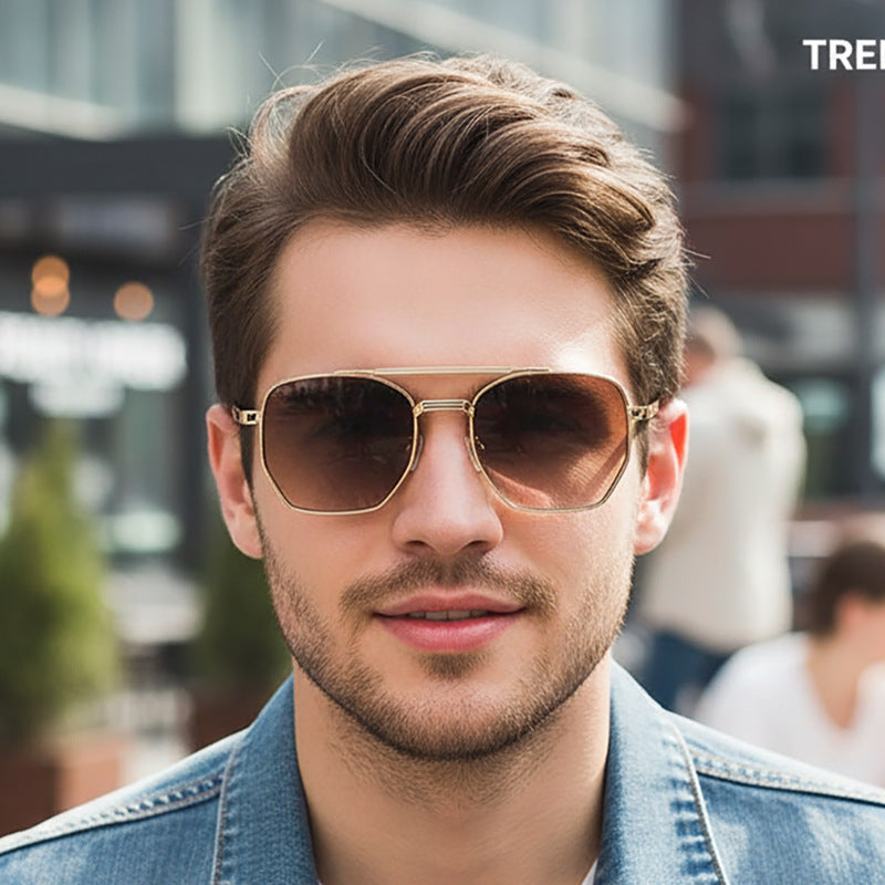 Damen Elegante Sonnenbrille im Retro-Stil mit einem luxuriösen Rahmen Brehn