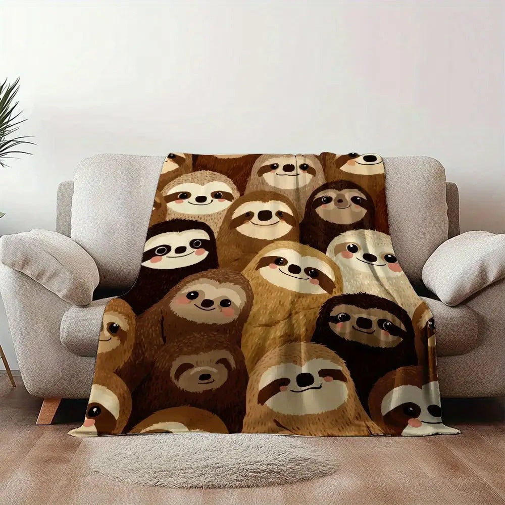 Weiche Cartoon-Dackel-Themen-Fleece-Decke