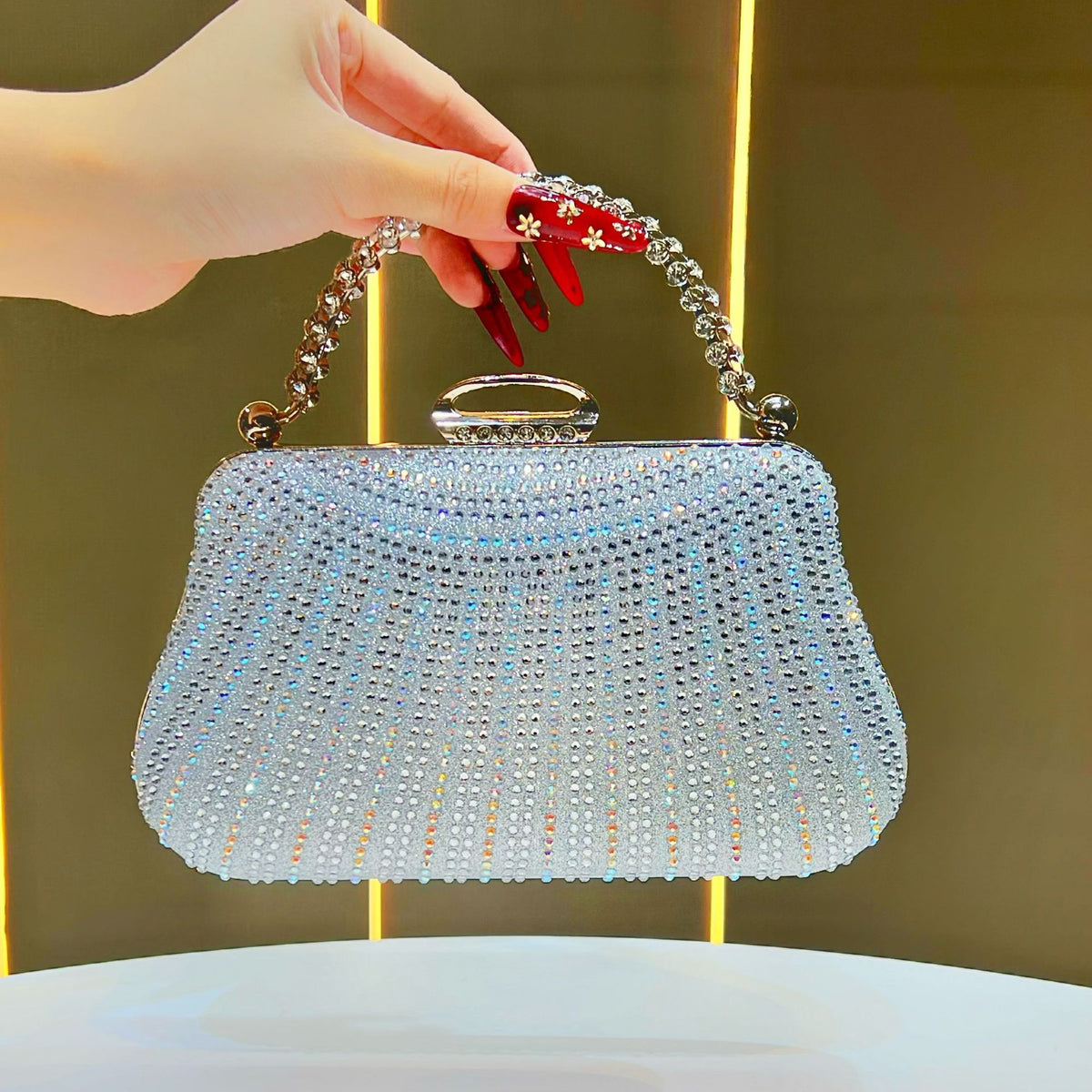 Dekorative Strass Abendhandtasche