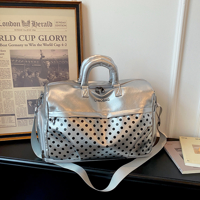 Stylische gepunktete Reis-Duffel-Tasche Brehn