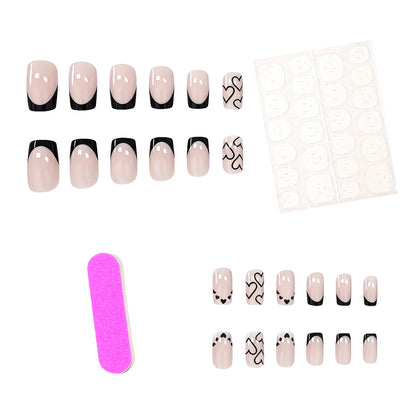 Herz-inspirierte Acryl-Nagelkunst-Set Brehn