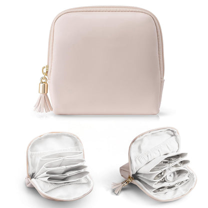 Kosmetik-Organizer mit Strukturiertem Innenraum und Eleganter Quaste Brehn