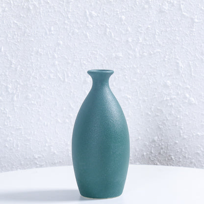 Minimalistischer Texturierter Keramik Blumen Vase Brehn
