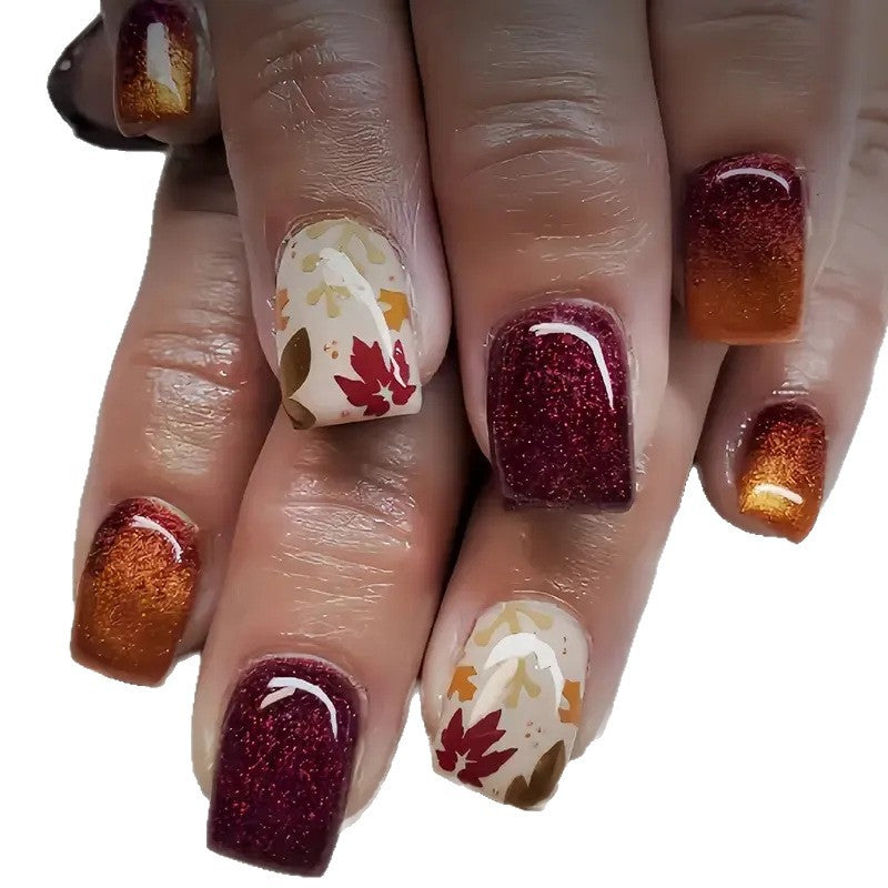Herbstinspiriertes Nagelkunstset Brehn